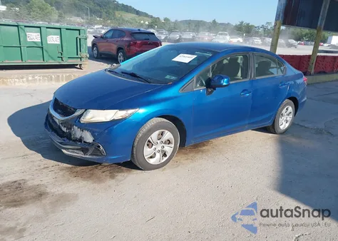 2013 Honda Civic Lx z USA, uszkodzony, nr VIN 2HGFB2F57DH547711